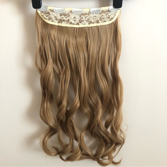 Clip in Hair Extensions one piece blonde - Picture 1 of 6